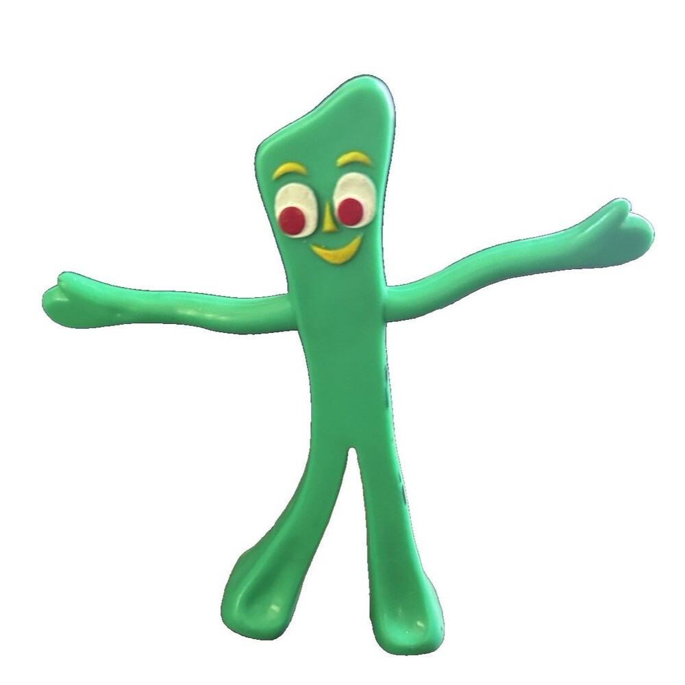 Vintage Prema Toy Gumby Figure 6" Green Bendable Figure